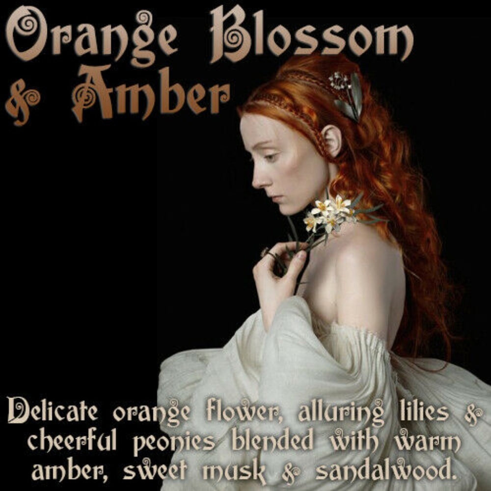 ORANGE BLOSSOM & AMBER Scented Fragrance Body Oil